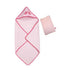 Playette Hooded Baby Bath Towel & Mitt Set - Pink Princess