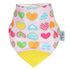 Kiss Kiss Hug Hug Teething Bib - Hearts