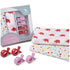 All4Ella 2 Pack Muslin Wraps & 4 Pram Pegs – Spots & Red Elephant