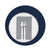 We Might Be Tiny Round Placie™ - Navy