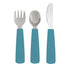 We Might Be Tiny Toddler Feedie Cutlery Set - Blue Dusk