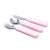 We Might Be Tiny Toddler Feedie Cutlery Set - Powder Pink