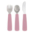 We Might Be Tiny Toddler Feedie Cutlery Set - Dusty Pink