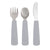 We Might Be Tiny Toddler Feedie Cutlery Set - Grey