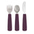 We Might Be Tiny Toddler Feedie Cutlery Set - Plum