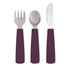 We Might Be Tiny Toddler Feedie Cutlery Set - Plum