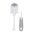 OXO TOT Bottle Brush with Detail Cleaner & Stand - Gray