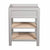 Troll Lukas Change Table - Grey with Whitewash Bars